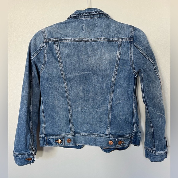 J Crew Classic Women’s Cotton Denim Jean Jacket Size XXS - Picture 5 of 7